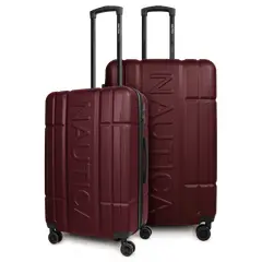 NAUTICA - Pack 2 maletas M+L Amsterdam 20 y 23kg burdeo - Burdeos