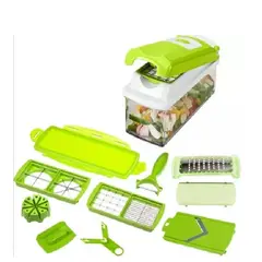 CARIBEE - Cortador Rallador Picador Multiuso De Frutas Y Verduras 12 piezas
