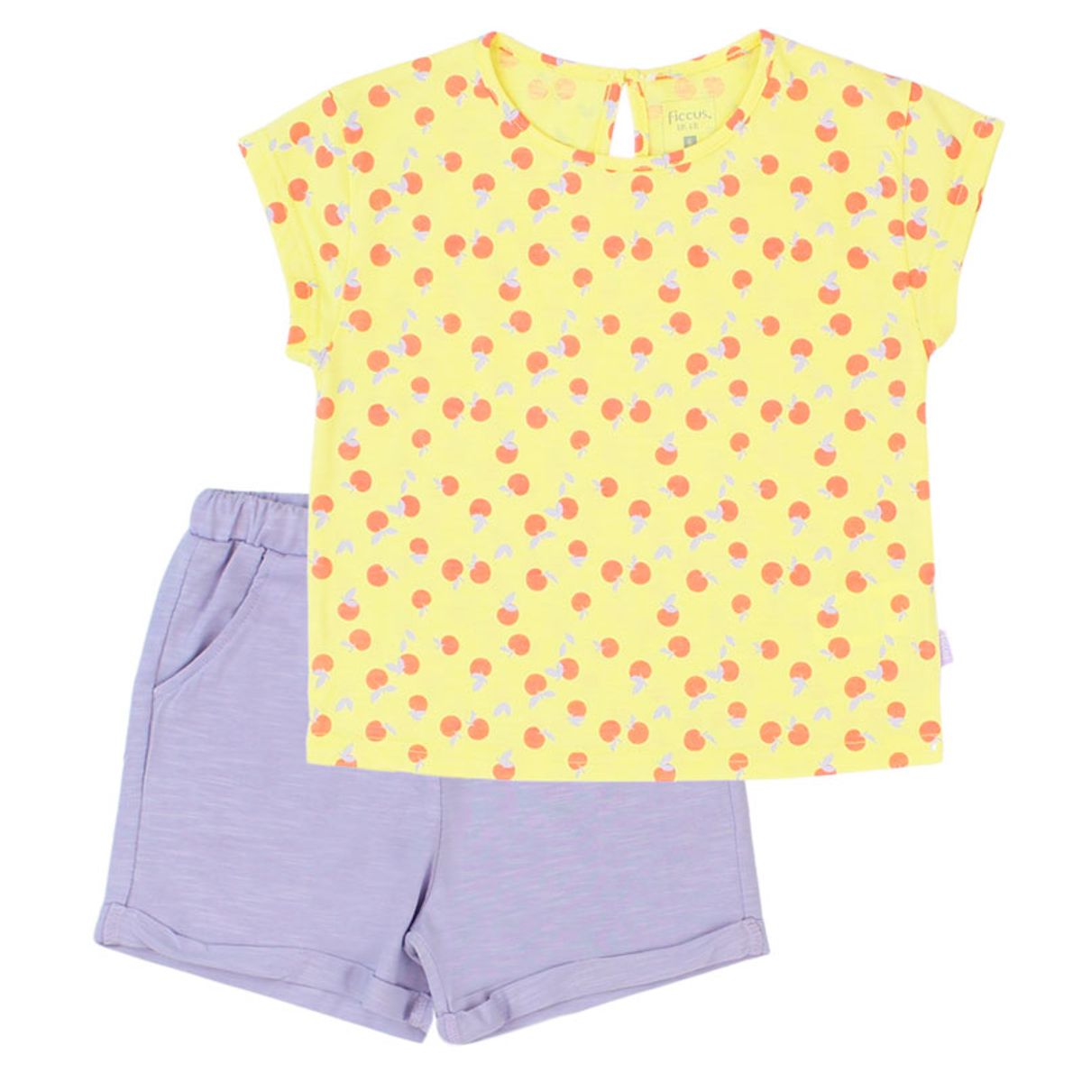 FICCUS - Conjunto Niña Day To Day 2610756 Amarillo Ficcus