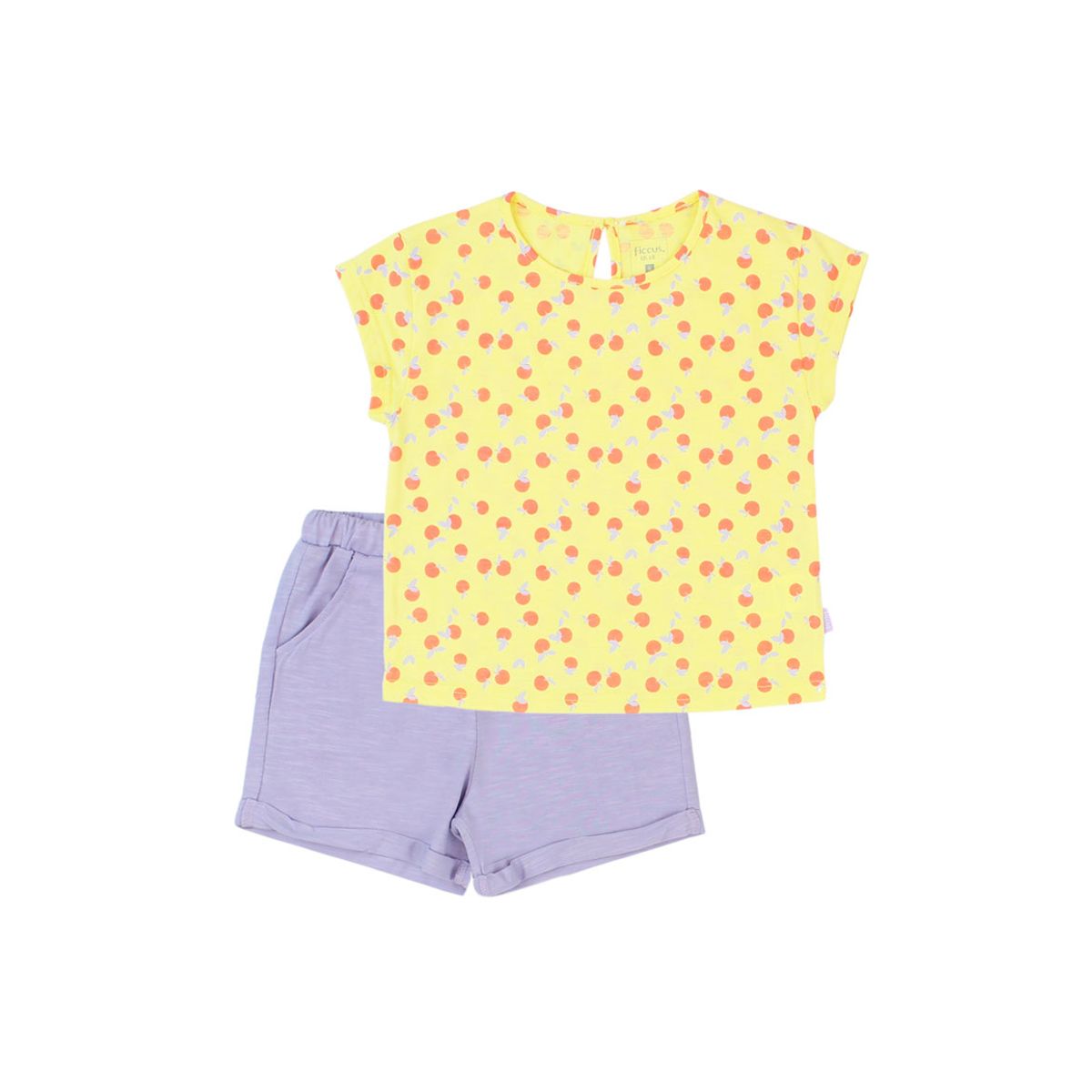 FICCUS - Conjunto Niña Day To Day 2610756 Amarillo Ficcus