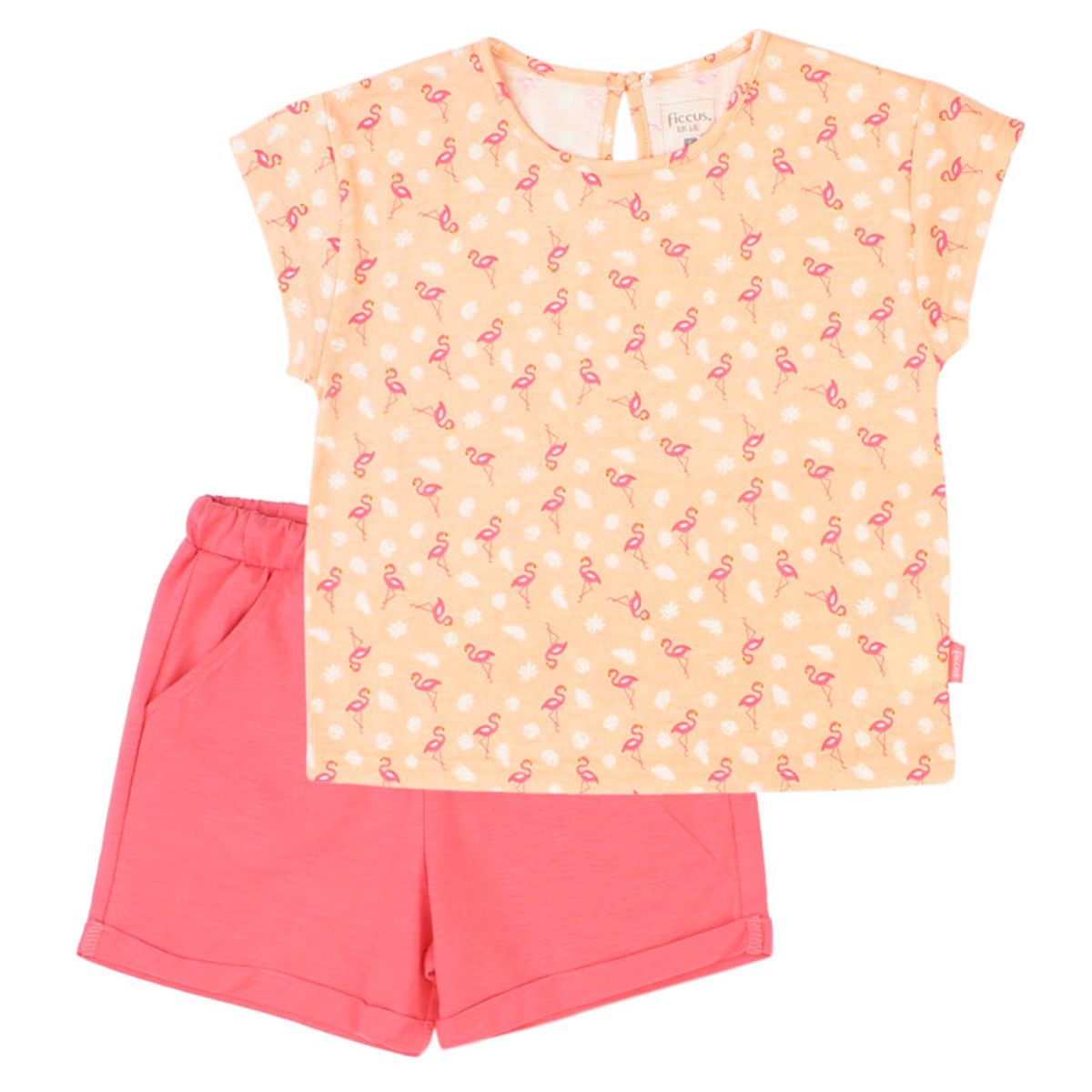 FICCUS - Conjunto Niña Day To Day 2610756 Naranjo Ficcus