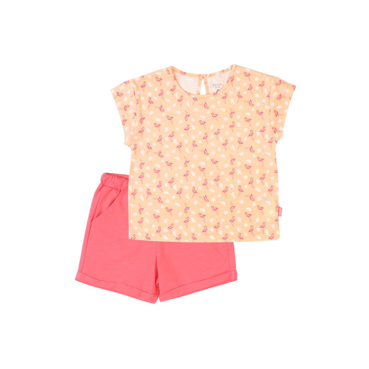 FICCUS - Conjunto Niña Day To Day 2610756 Naranjo Ficcus