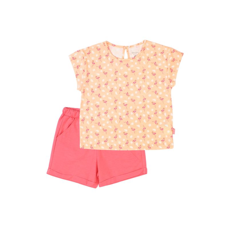 FICCUS - Conjunto Niña Day To Day 2610756 Naranjo Ficcus