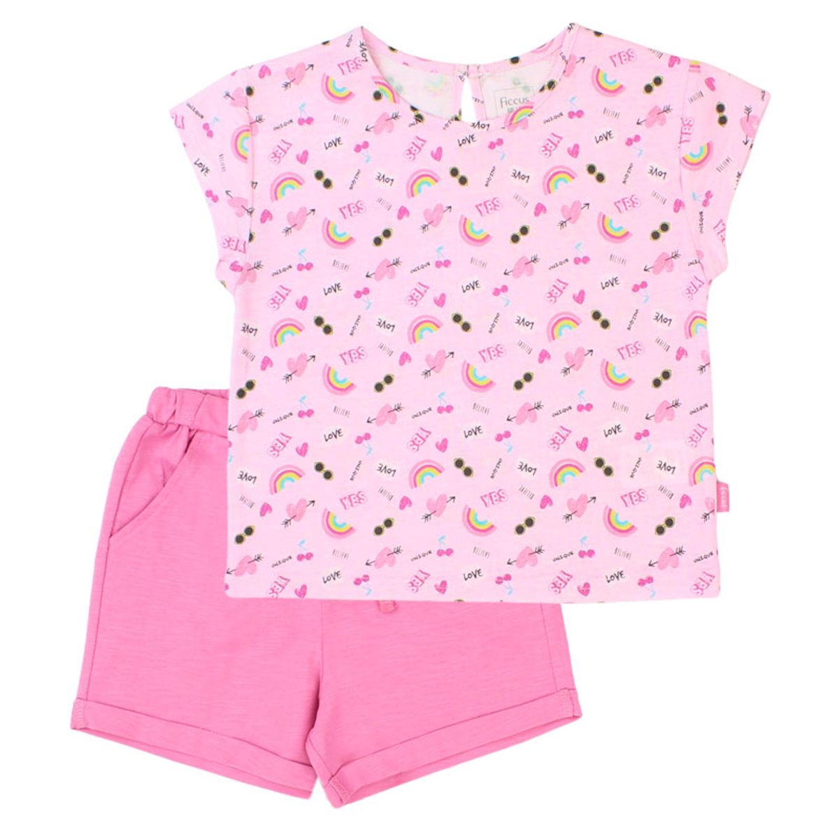 FICCUS - Conjunto Niña Day To Day 2610756 Rosado Ficcus