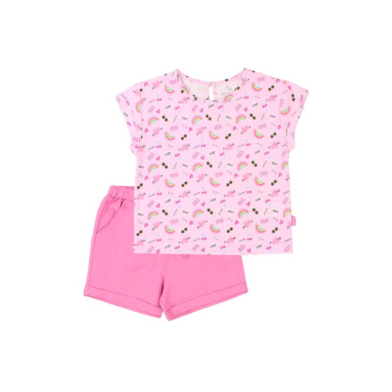 FICCUS - Conjunto Niña Day To Day 2610756 Rosado Ficcus