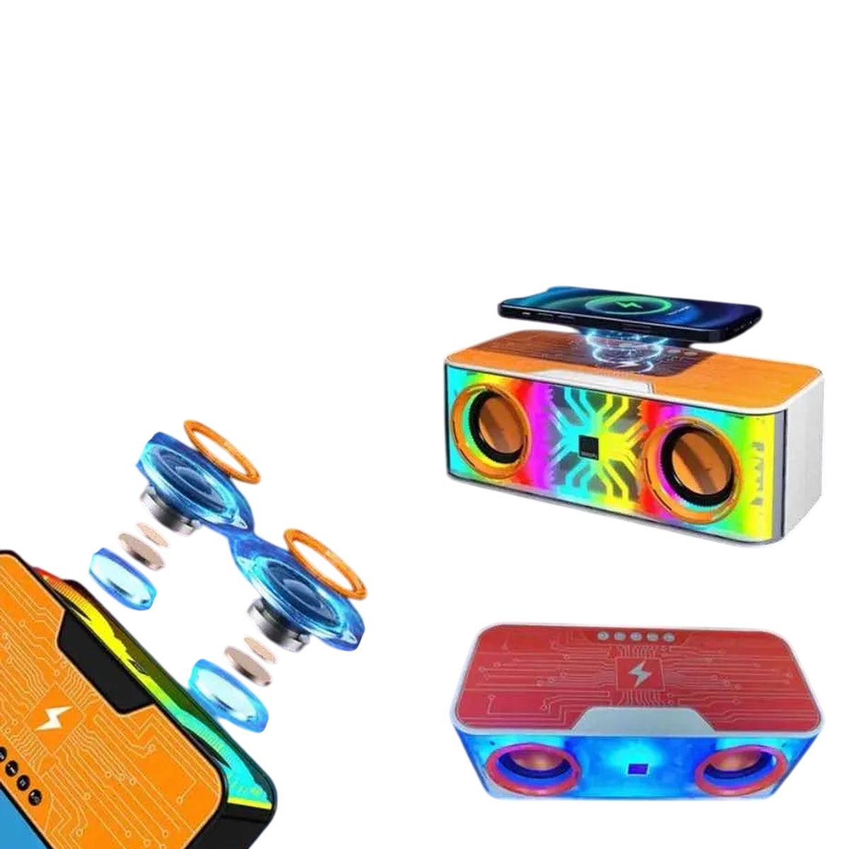 GENERICO - Parlante De Mesa Altavoz Bluetooth Recargable Cargador