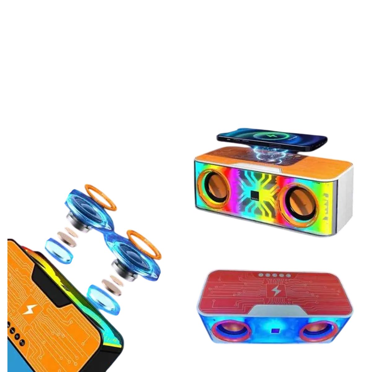 GENERICO - Parlante De Mesa Altavoz Bluetooth Recargable Cargador