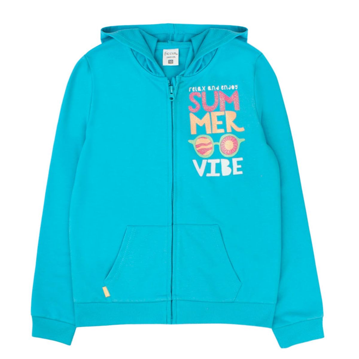 FICCUS - Polerón Niña Day To Day 2610774 Turquesa Ficcus