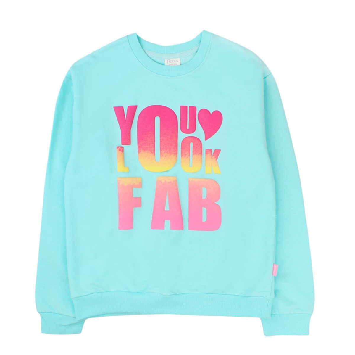 FICCUS - Polerón Niña Day To Day 2610775 Turquesa Ficcus