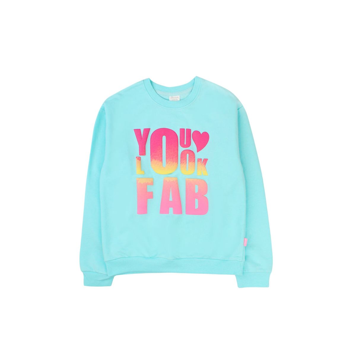 FICCUS - Polerón Niña Day To Day 2610775 Turquesa Ficcus