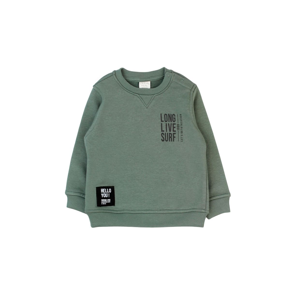 FICCUS - Polerón Niño Day To Day 2610696 Verde Oscuro Ficcus