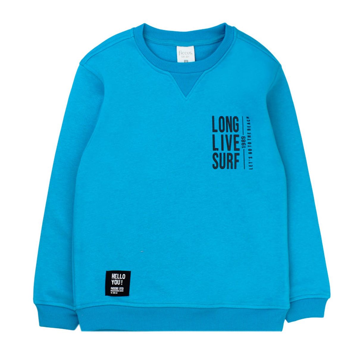 FICCUS - Polerón Niño Day To Day 2610763 Turquesa Ficcus