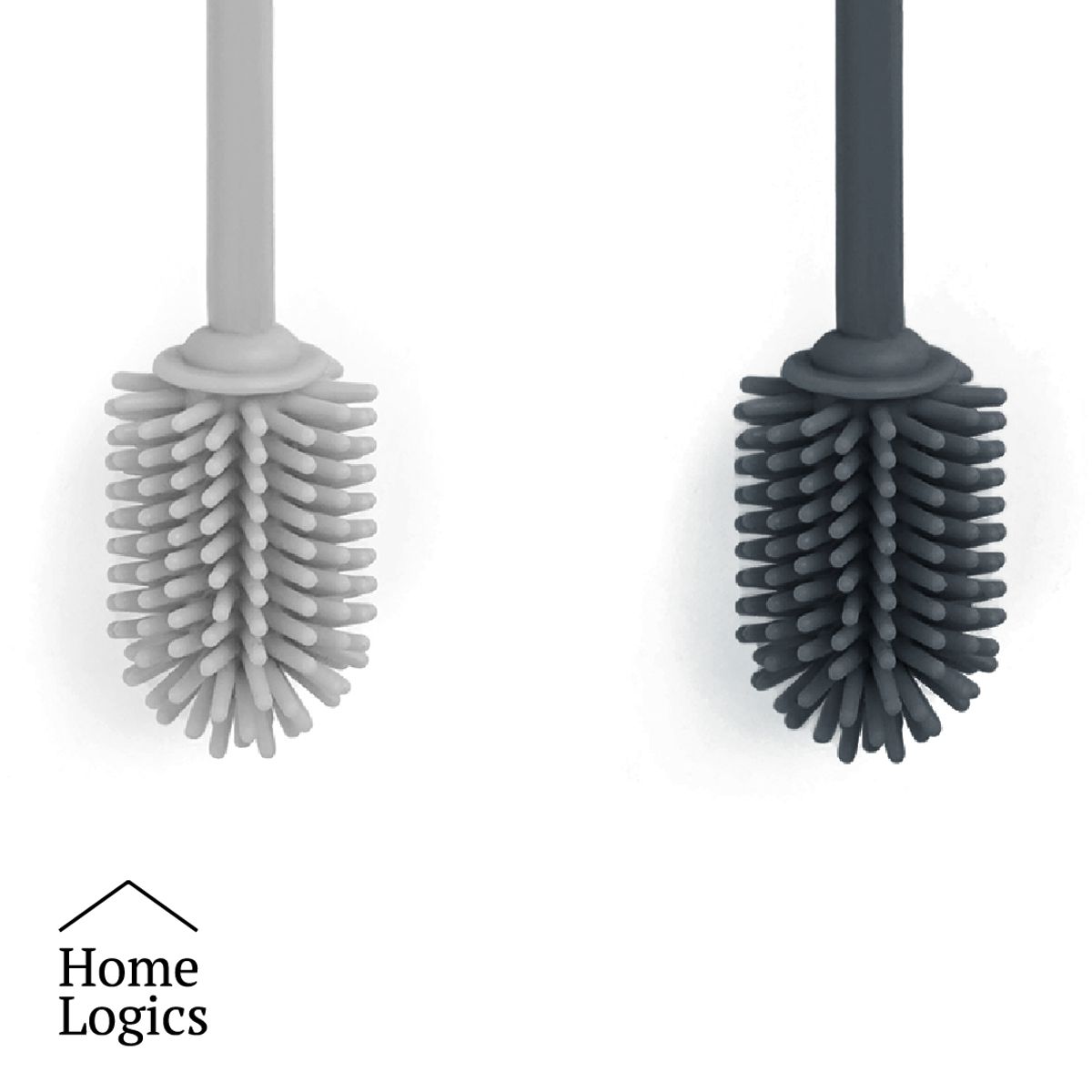 HOME LOGICS - 2 Cepillos De Silicona Limpiador Botellas Home Logics Kiosclub