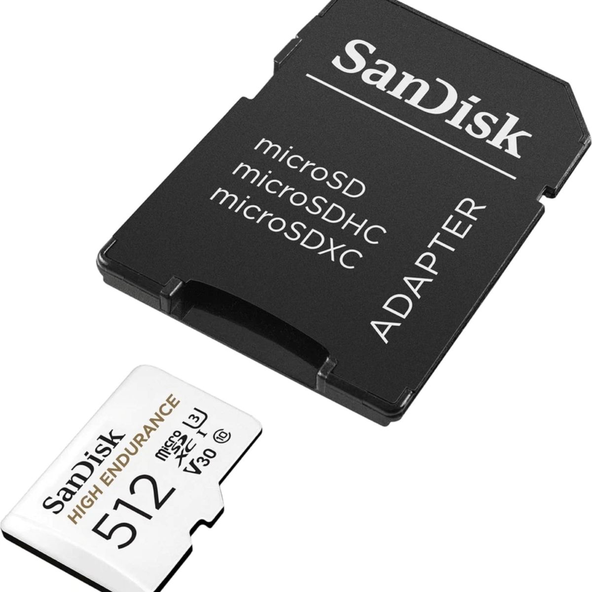 SANDISK - Memoria Micro SD Sandisk High Endurance 512GB 100MBs 4K V30