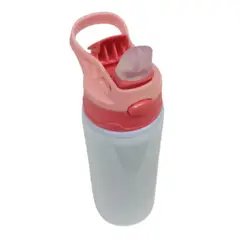 TODOK - Botella con Chupetín para Niño de 600ml Sublimación Tapa Rosa
