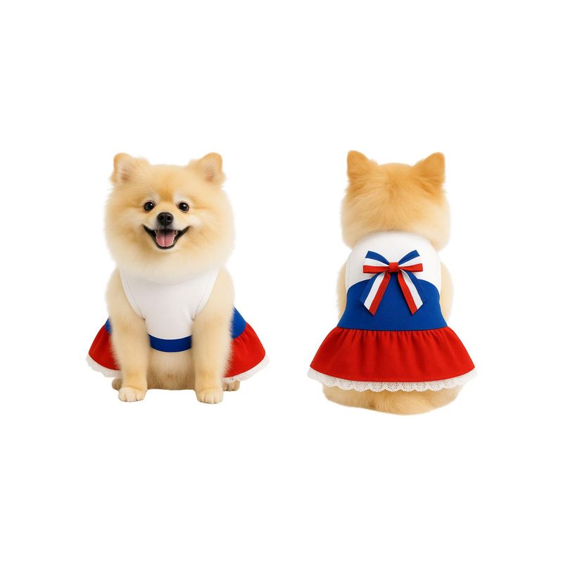 GENERICO - Vestido Huasa para Perro Talla M - Fiestas Patrias