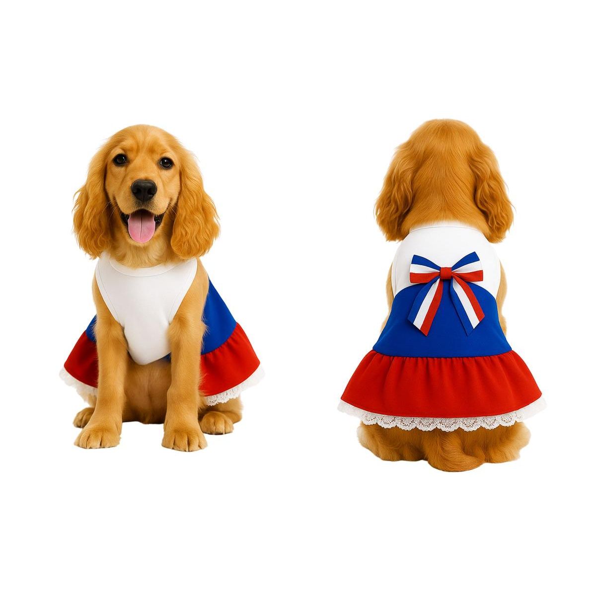 GENERICO - Vestido Huasa para Perro Talla 2XL - Fiestas Patrias