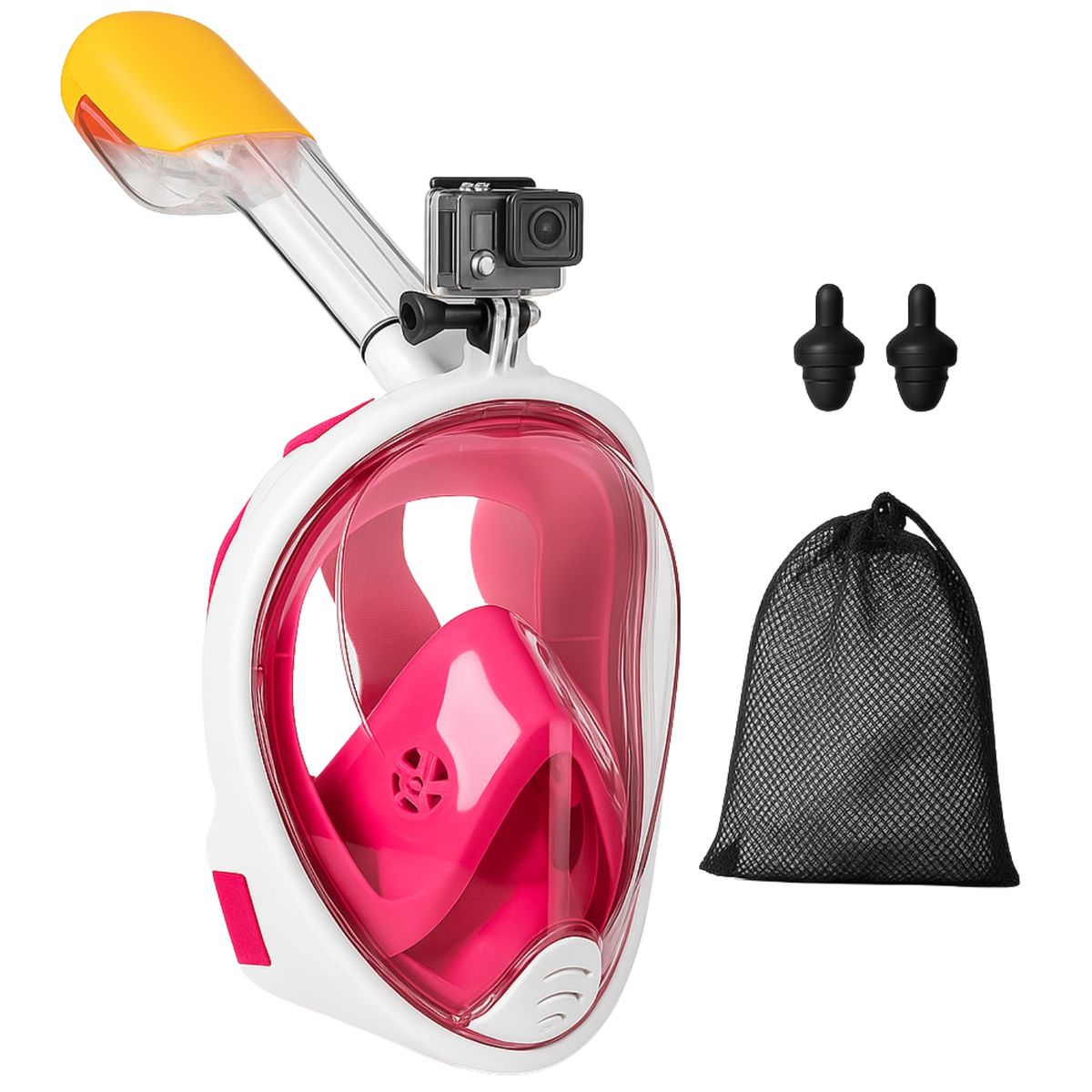 GENERICO - Máscara Antiniebla Para Buceo Snorkel Con Soporte Gopro