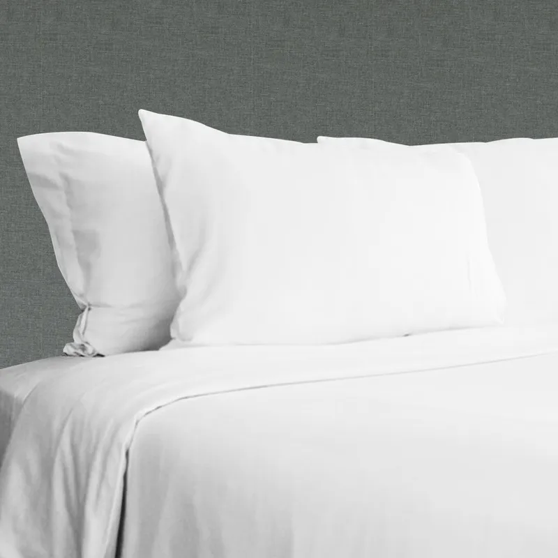 TEXTIL SUPER - SÁBANAS 2 PLAZAS BLANCAS 100% ALGODÓN