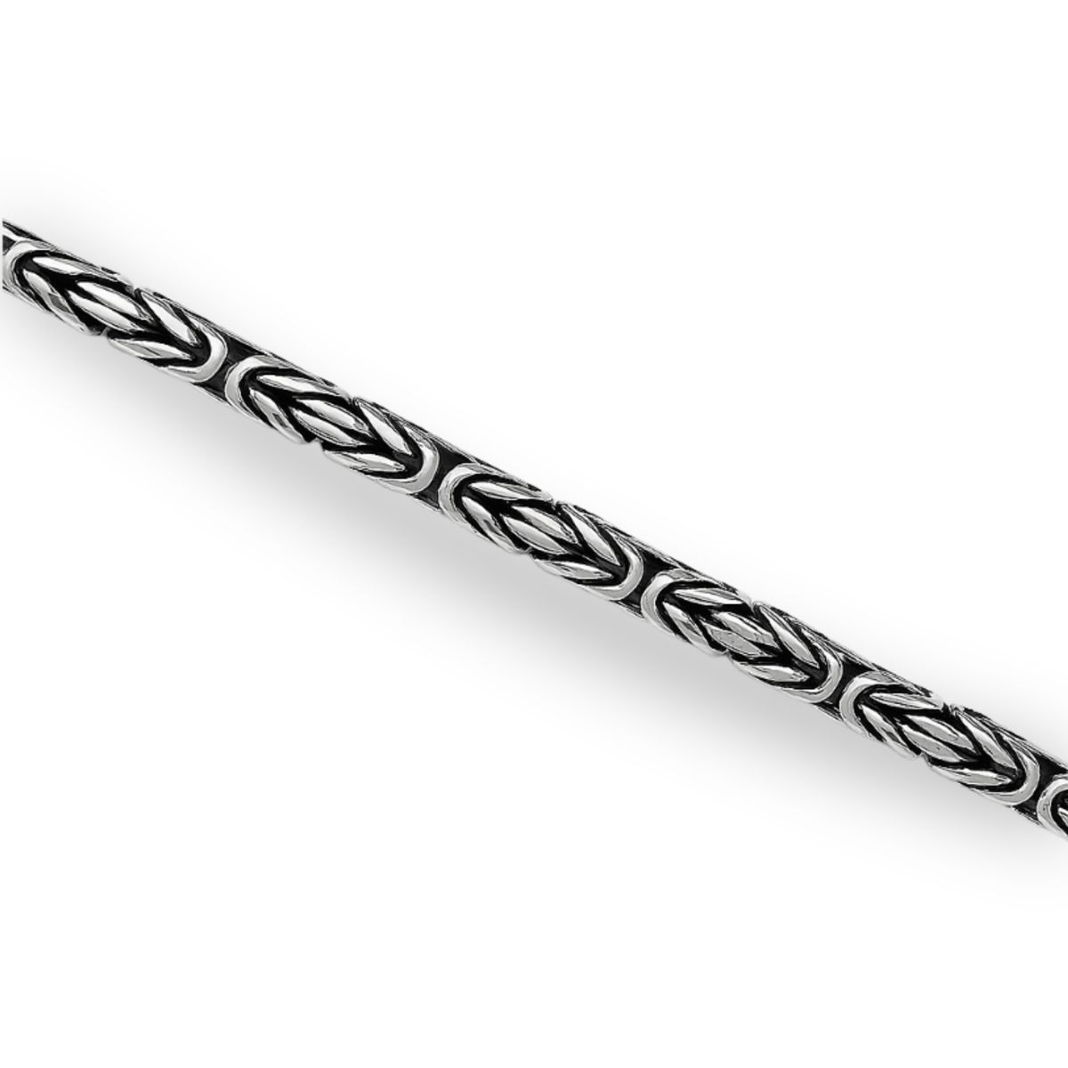 JB JOYAS BARON - Pulsera de Plata Esterlina 925 Bizantino desde 25gr.