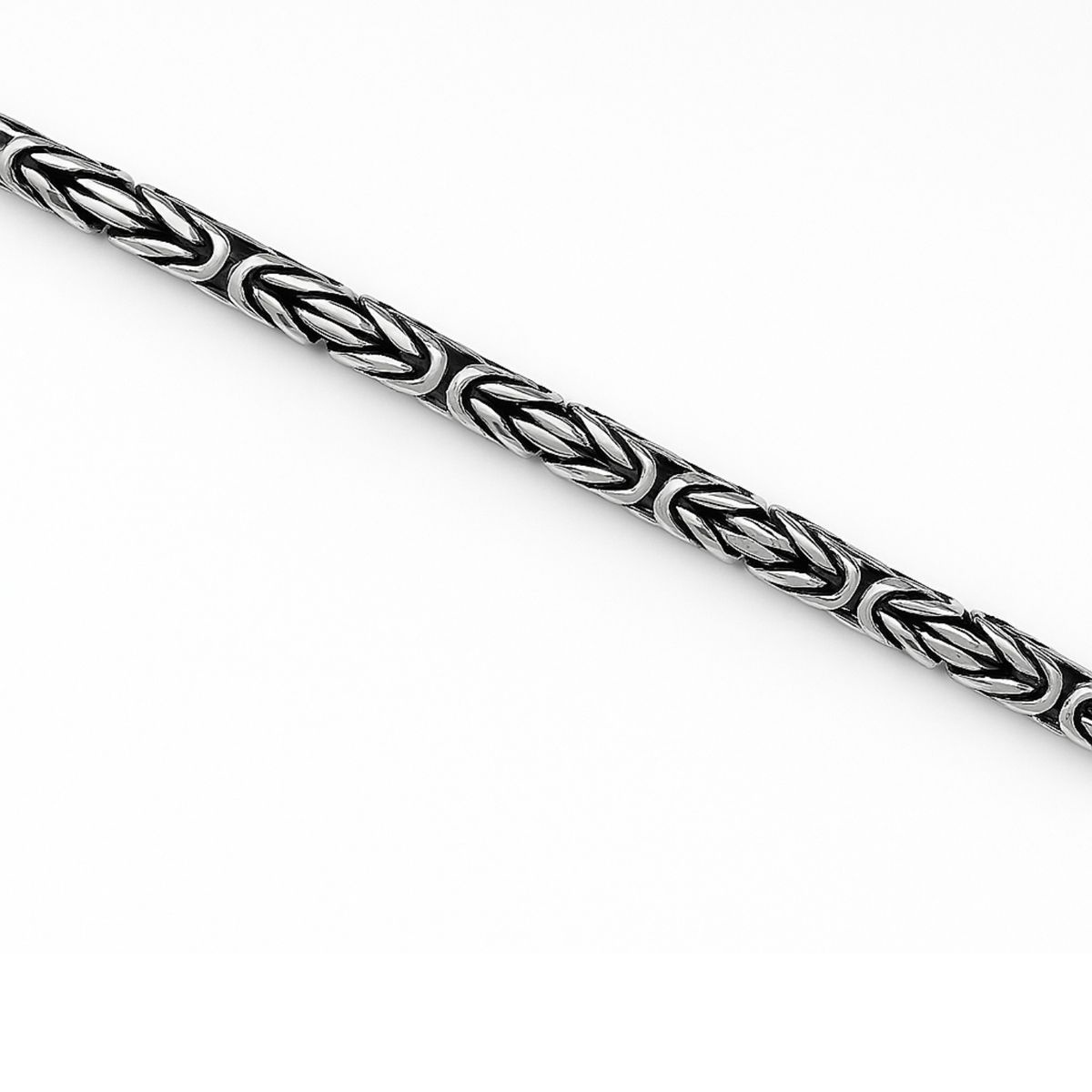 JB JOYAS BARON - Pulsera de Plata Esterlina 925 Bizantino desde 26gr.