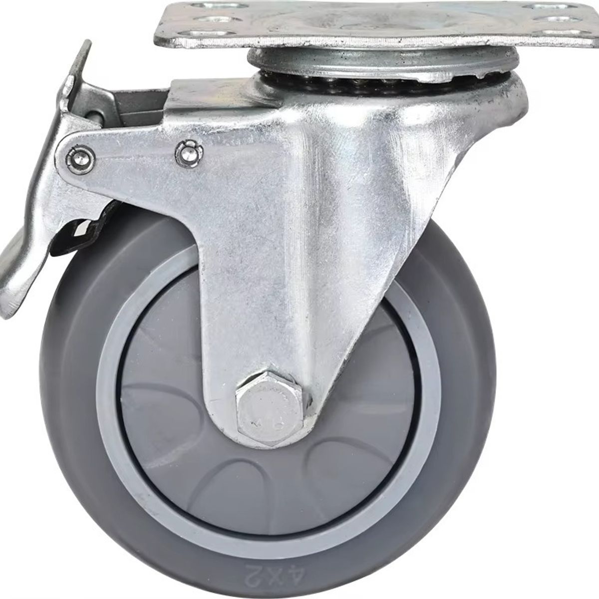 RAGNAR - Carro De Carga Plegable 300kg De Plástico 4 Ruedas Con Freno