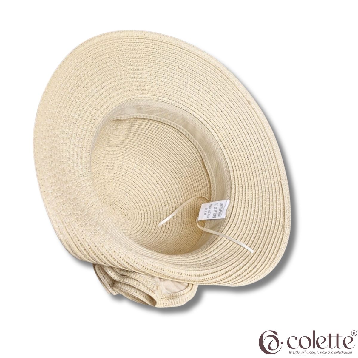 COLETTE - Sombrero Playero Verano Modelo Flor Colores Varios