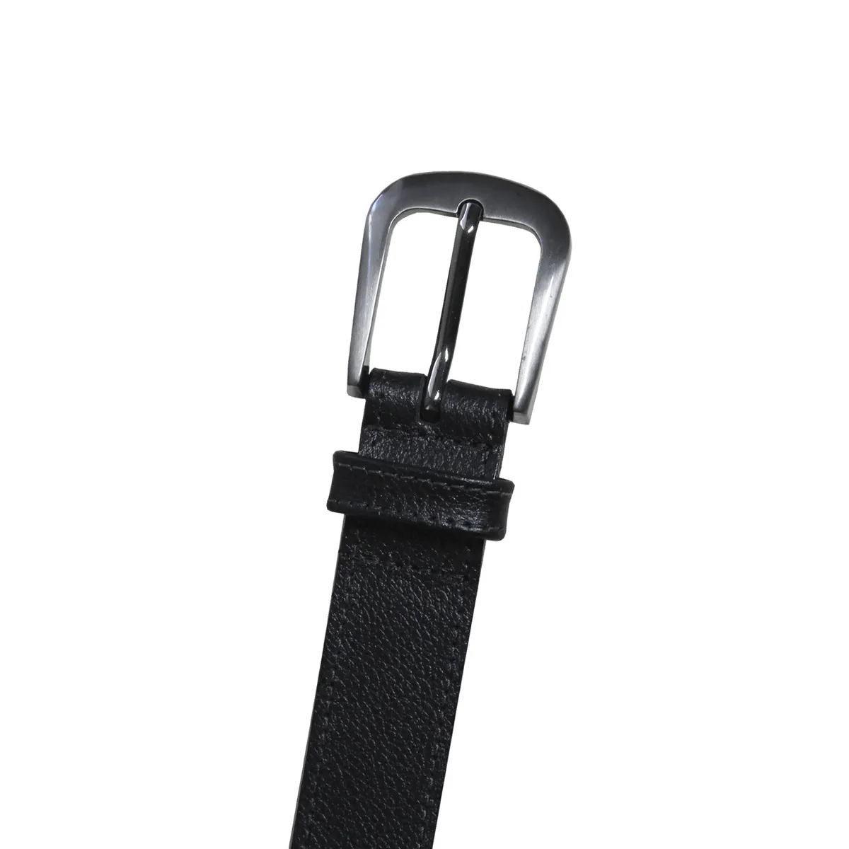 NICOLETTA - Cinturón Cuero Genuino Viola negro