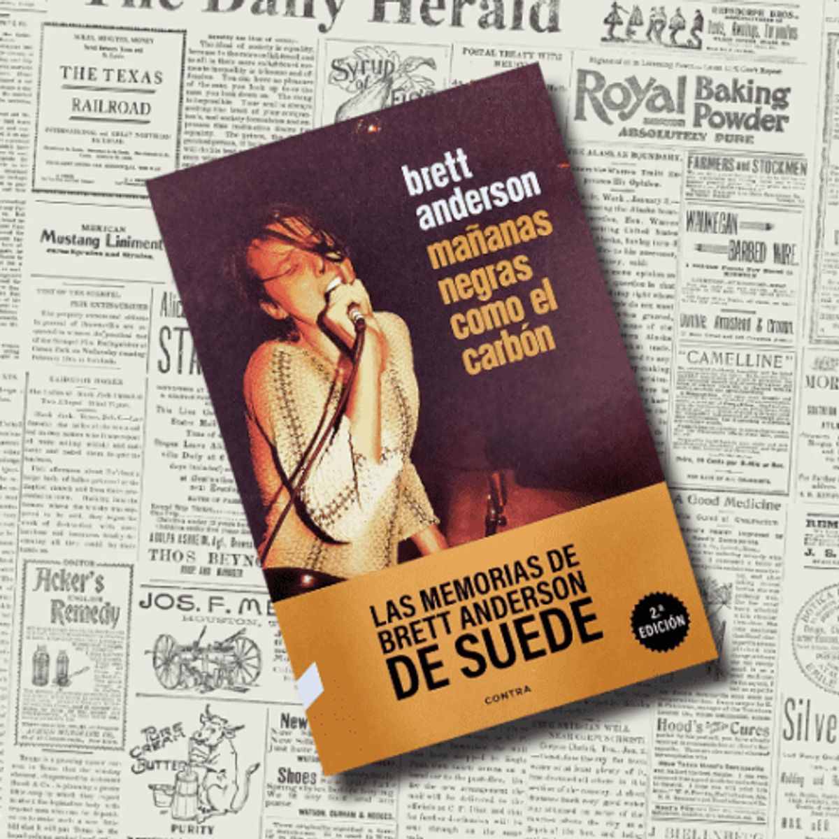 GENERICO - Mañanas negras como el carbón -Brett Anderson de Suede- Libro