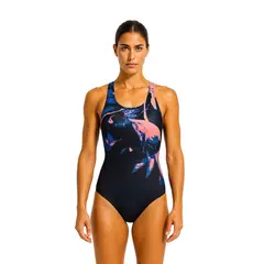 FOUR - Traje de Baño Mujer Natación Profesional - Negro