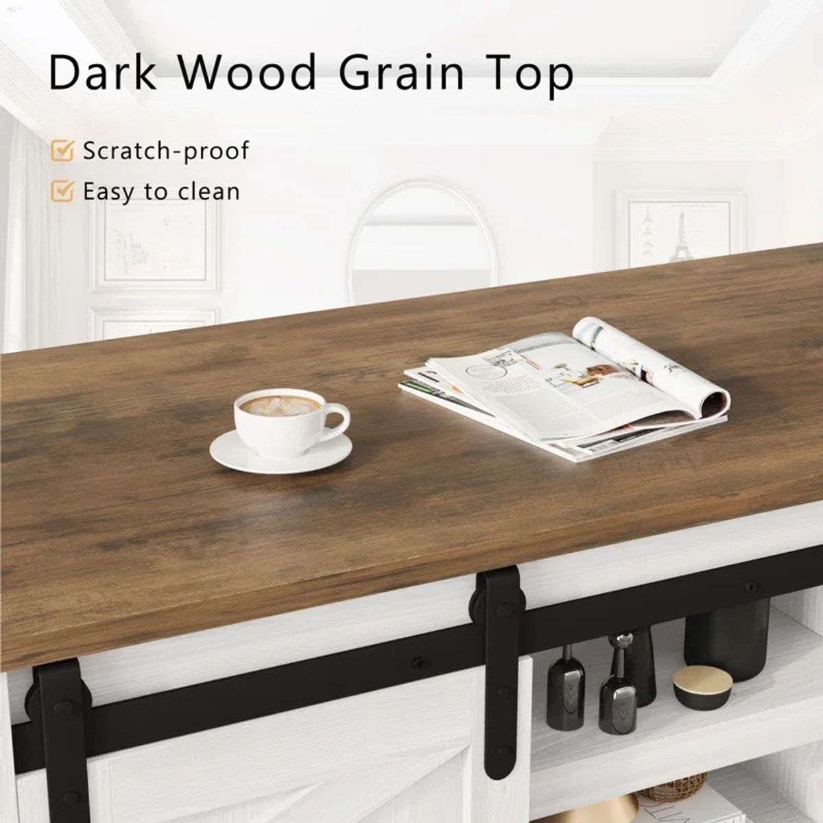 MESA DE CENTRO RUSTICA CON CUBIERTA MADERA, marca HOMIMAD - Foto 2