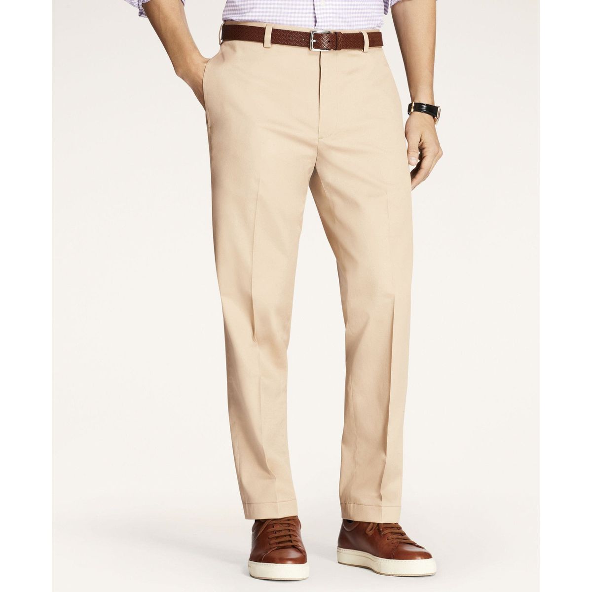 BROOKS BROTHERS - Pantalon Hombre Regular Fit Advantage Chinos Beige