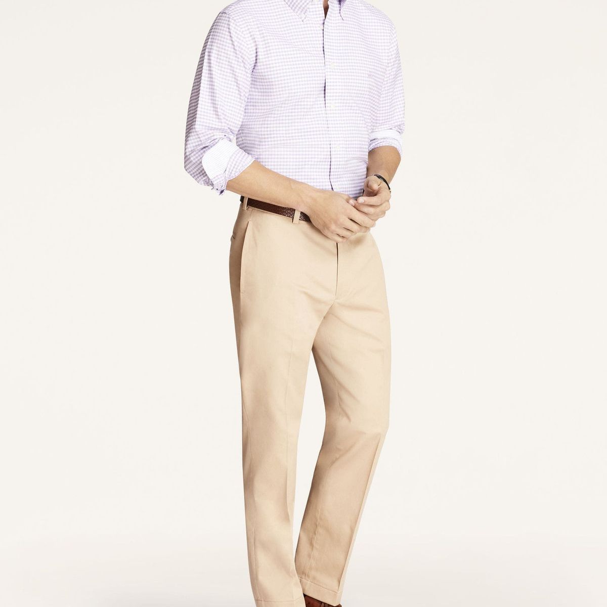 BROOKS BROTHERS - Pantalon Hombre Regular Fit Advantage Chinos Beige