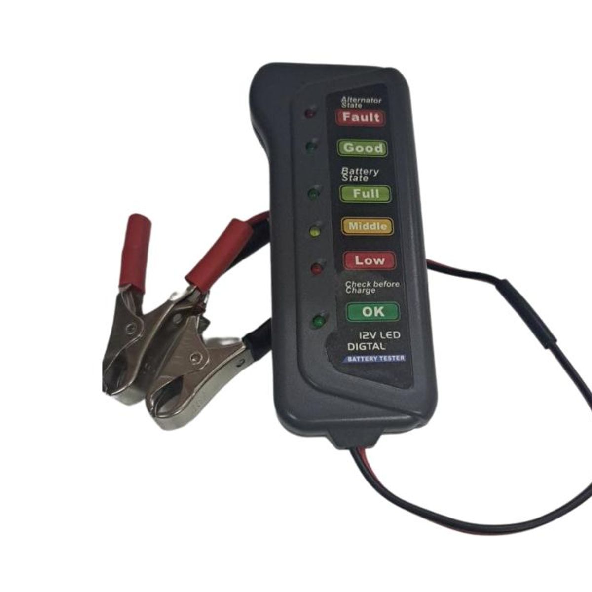 GENERICO - Tester Para Batería 12 Volt - Negro