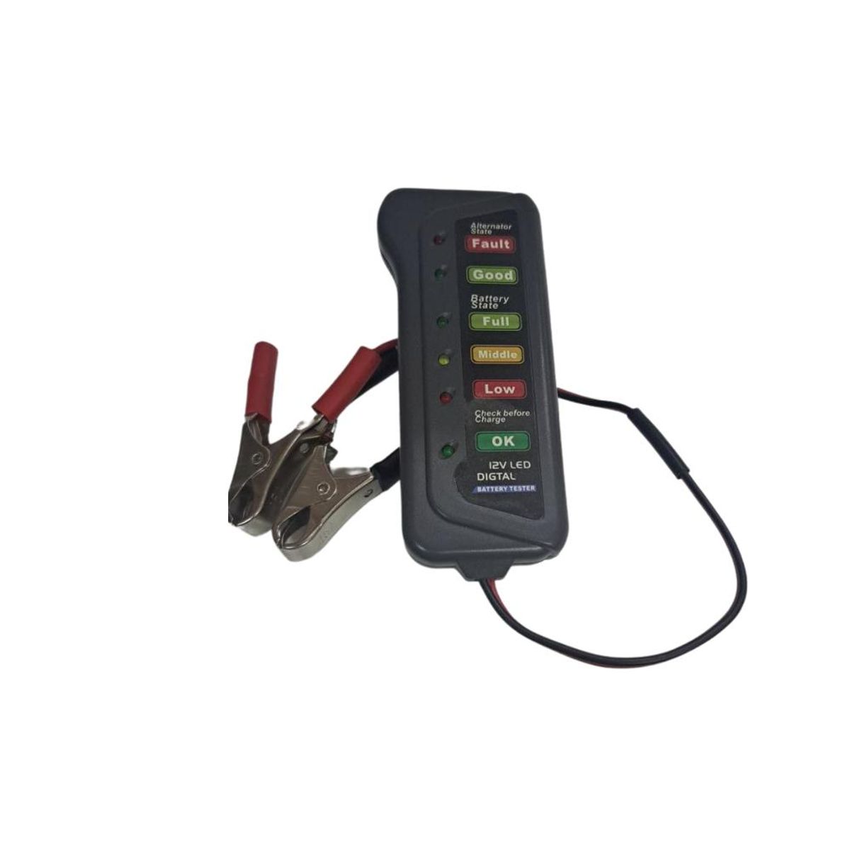 GENERICO - Tester Para Batería 12 Volt - Negro