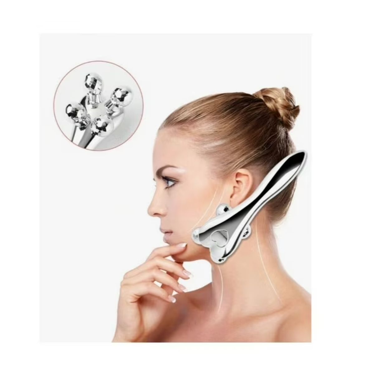 CARIBEE - Rodillo De Masaje Facial 4d Multifuncional Circulación