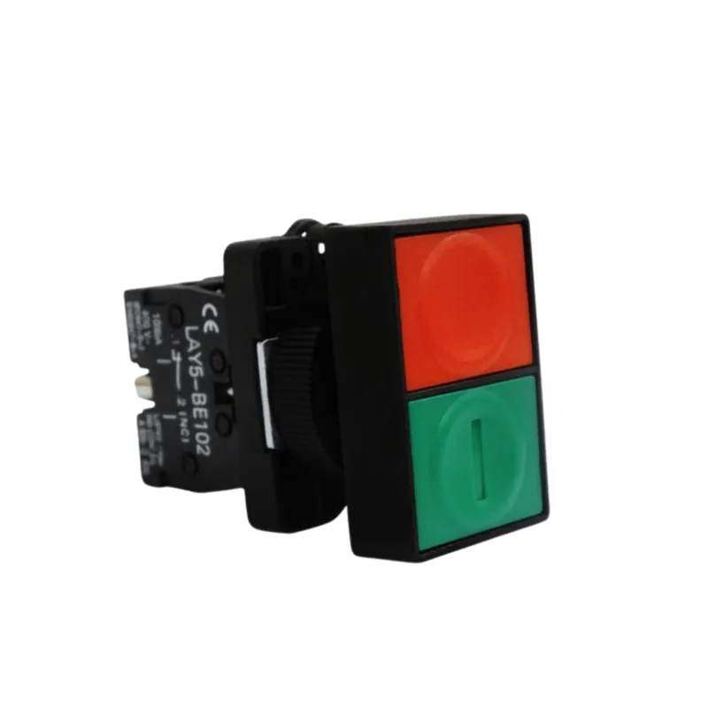 GENERICO - Pulsador Doble PartirParar 22MM 1NA+1NC - CNC