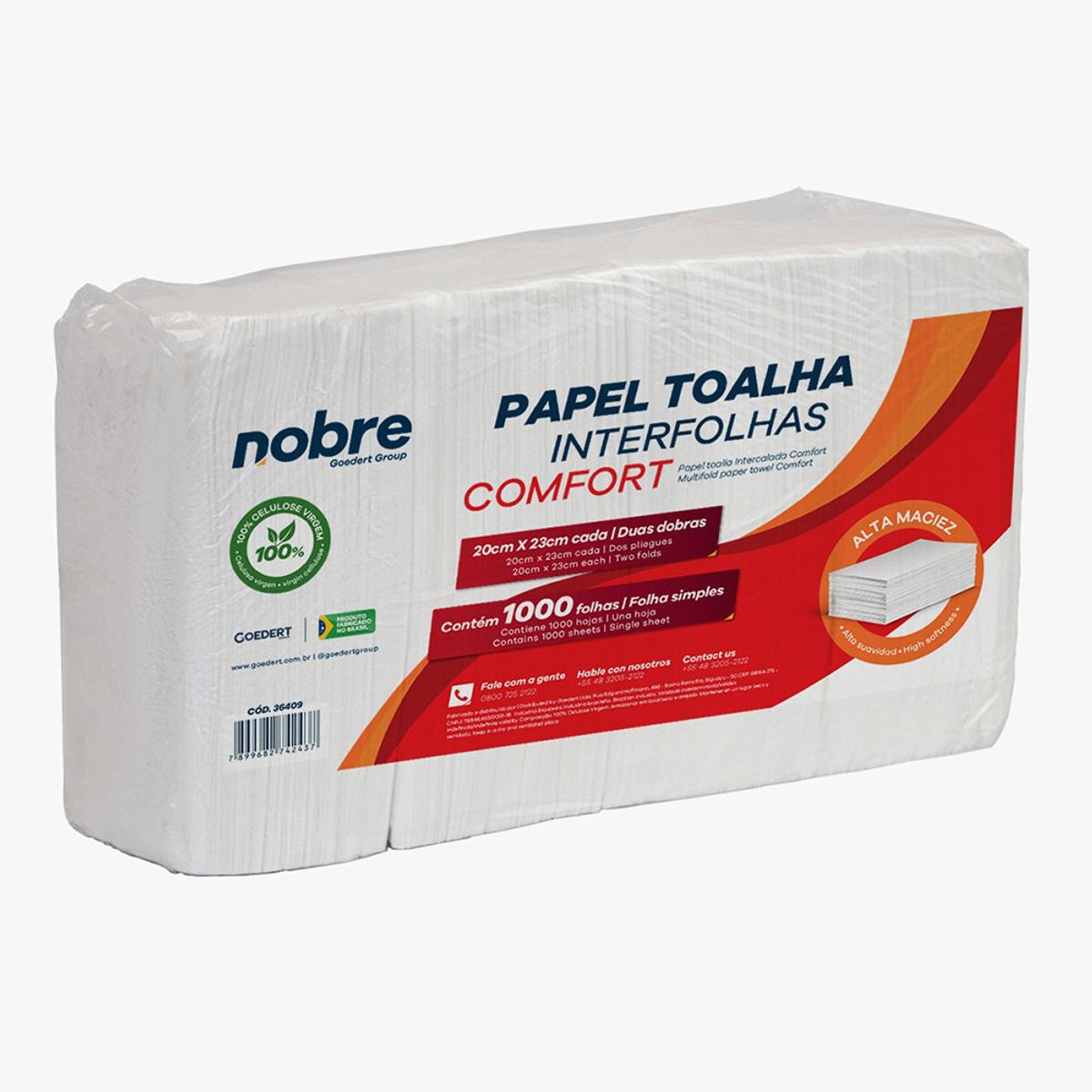 NOBRE - Toalla Interfoliada 1000 Hojas