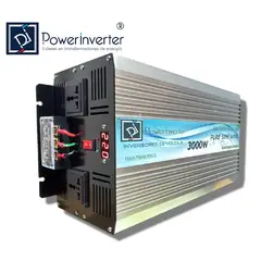 GENERICO - INVERSOR DE VOLTAJE 12VDC220VAC 3000W PSW - USB
