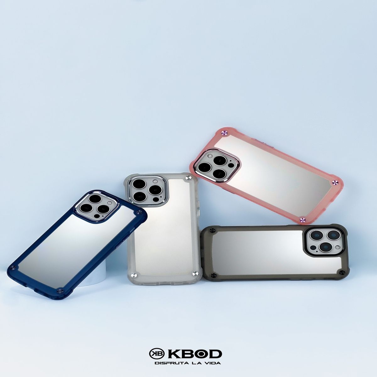 KBOD - Carcasa Anti Golpes Reforzada Kbod Iron Case Para iPhone 16 Pro Azul