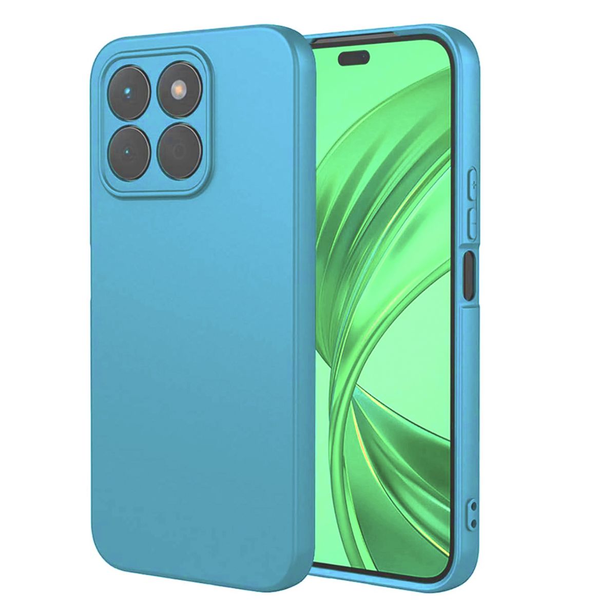 JOIGO - Carcasa Funda Para Honor X5B/X5B Plus Goma Azul
