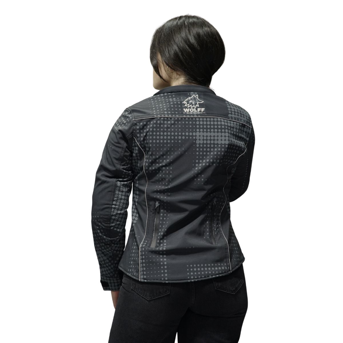 WINDESIGN - Chaqueta Moto mujer  Softshell con protecciones