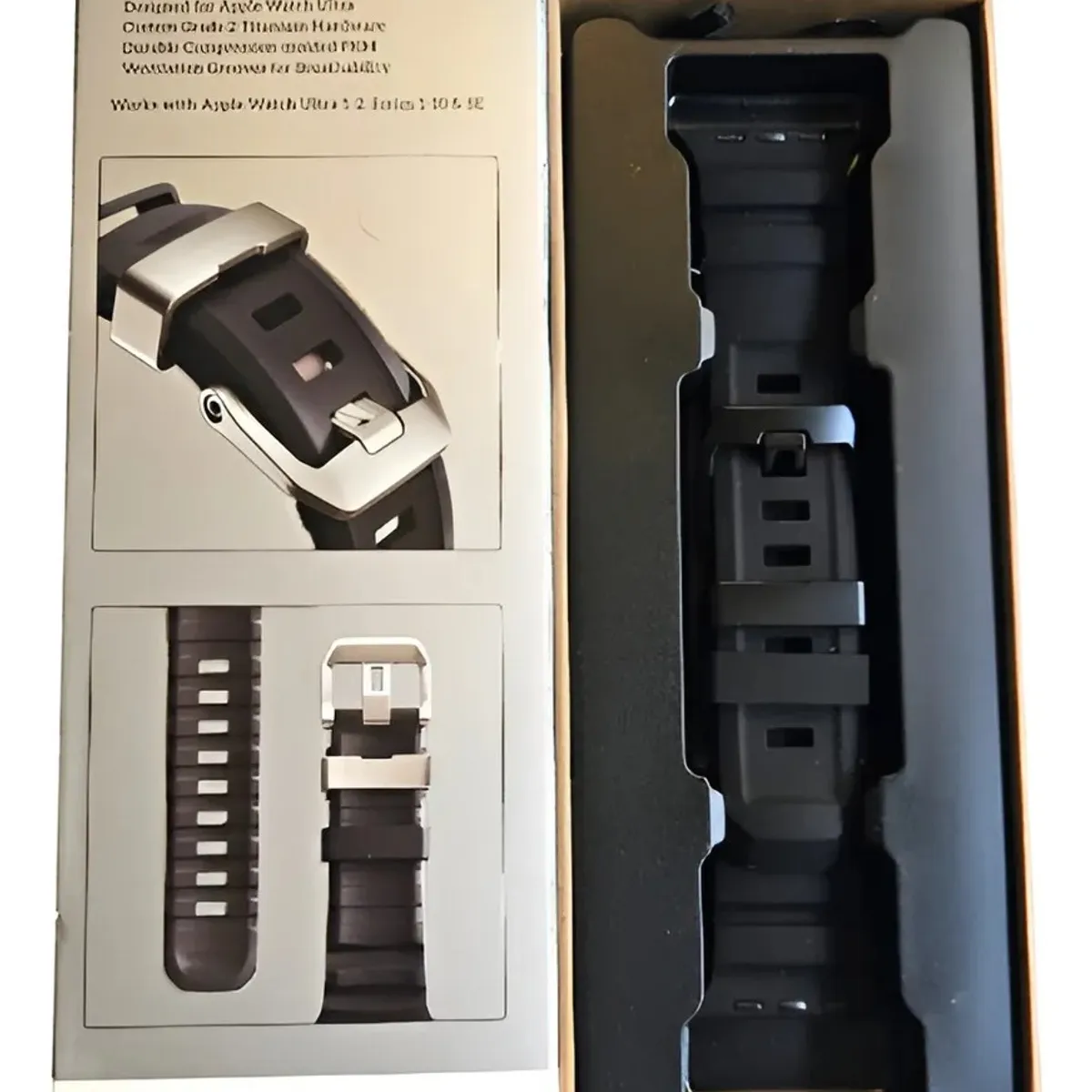 GENERICO - Correa de silicona deportiva para iWatch Ultra 2 Apple Watch Negro