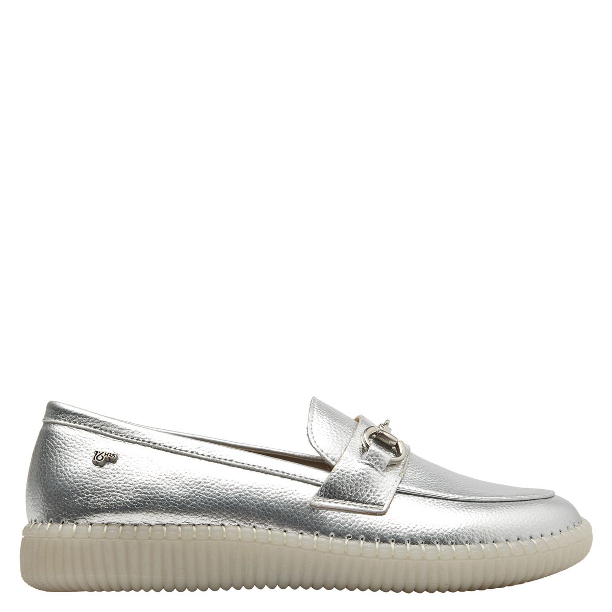 16 HRS - Mocasin Mujer Casual Plateado