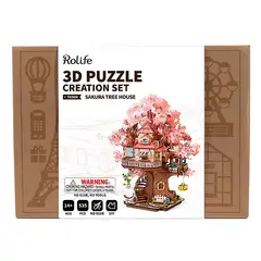 ROBOTIME - Puzzle 3D Casa en el Árbol TGS04 Sakura Tree House