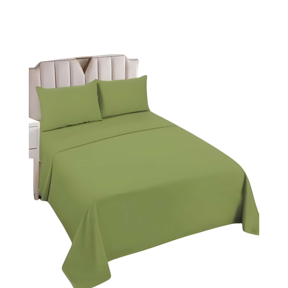 GENERICO - JUEGO DE SABANAS SUPERKING VERDE S3