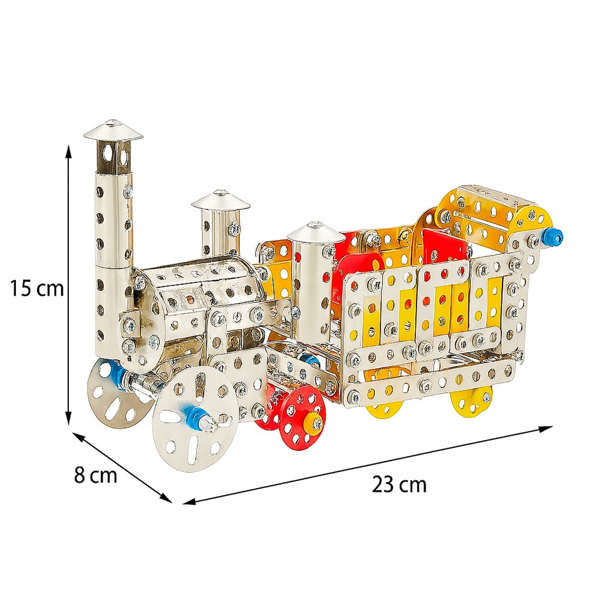 METAL GEAR - Tren de Metal para Armar 429 Pcs Metalico