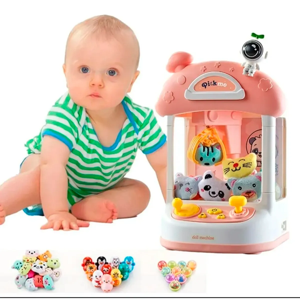 GENERICO - Mini Maquina Saca Peluches Y Sorpresas Juguete Niño Niña