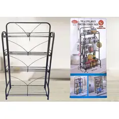 GENERICO - Organizador De Almacenamiento 4 Niveles Multiuso Cocina - Baño.