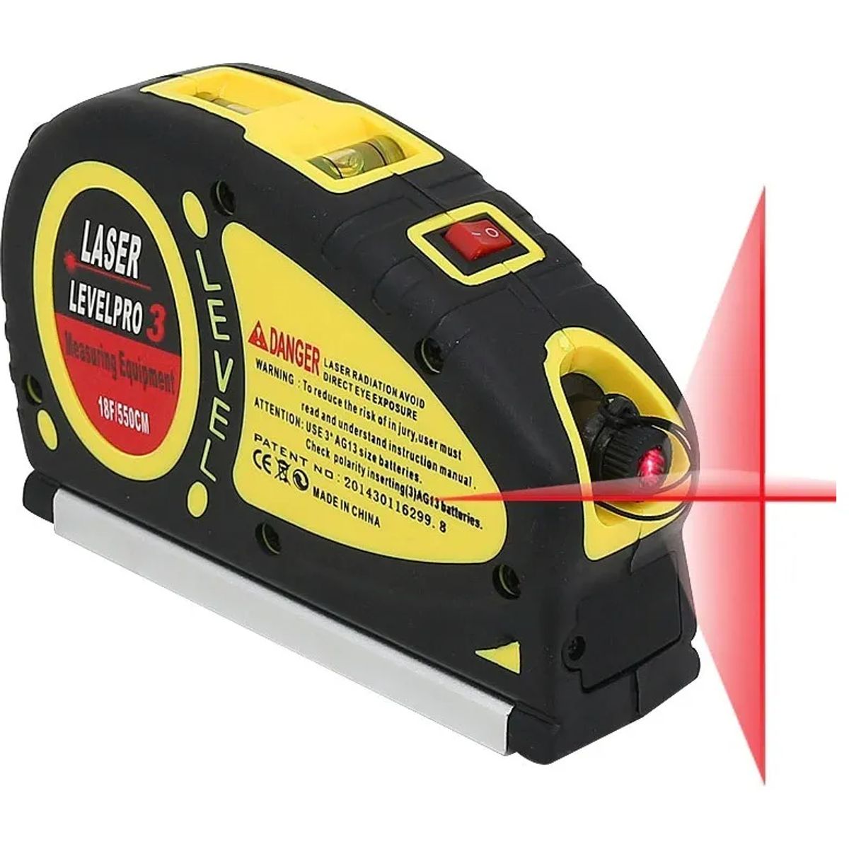 GENERICO - Nivel Láser Con Huincha Métrica Level Pro3